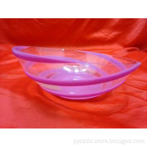 Clear Acrylic Salad Bowl